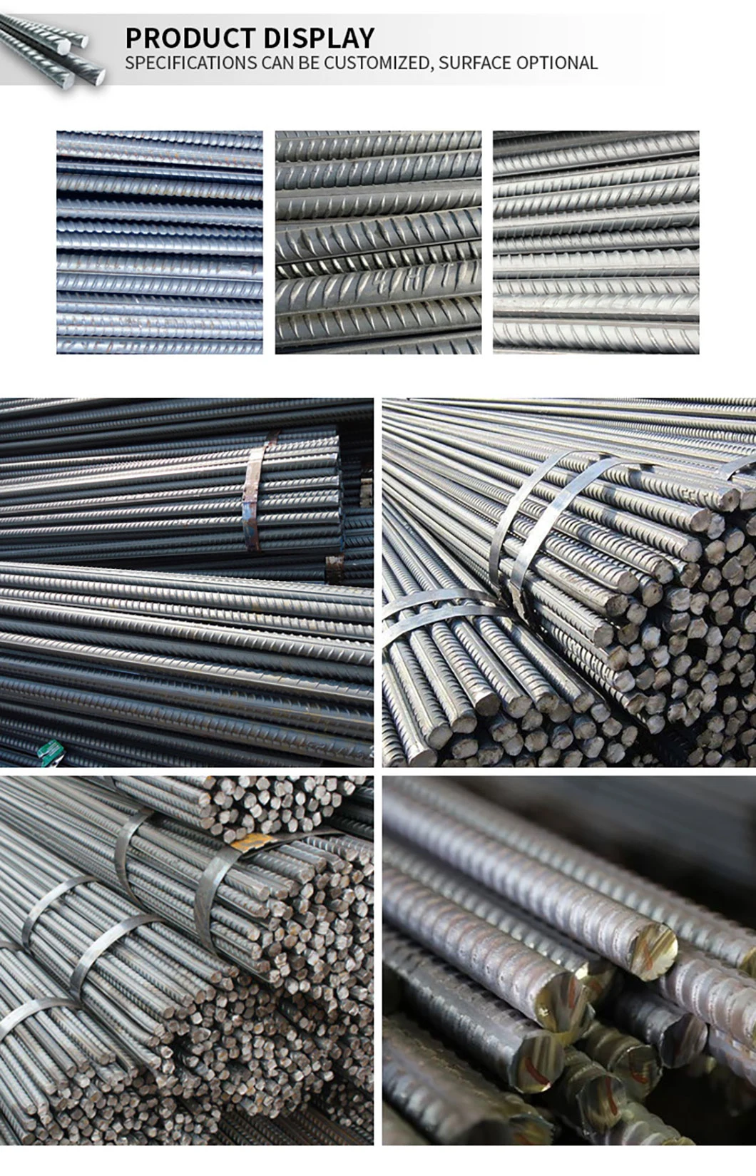 High Quality Rebars 6mm 8mm 12mm 10mm Steel Grade 60 Rebar Rolling Mill Carbon Fiber Rebar for Sale$399.00-$560.00