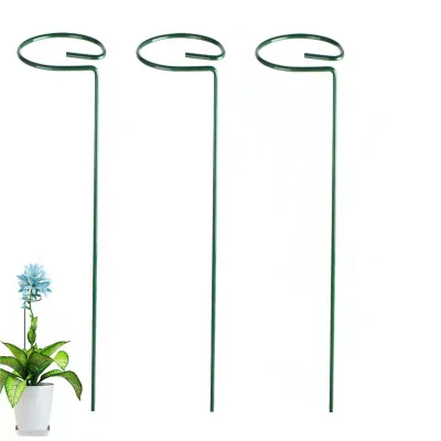 Estaca de apoyo para plantas de un solo tallo, estaca de tallo para flores de jardín, estaca de soporte para plantas de Metal