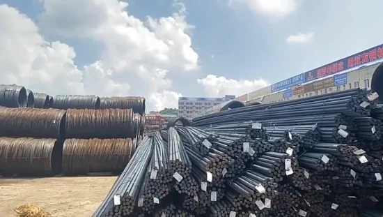 Barras de refuerzo de acero de fibra de vidrio Barra de hierro deformada Barra de acero Barras de refuerzo de construcción en bobinas Varilla